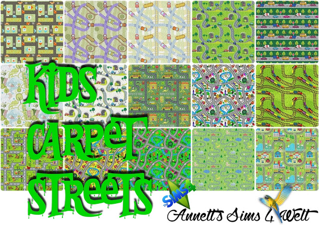 Sims 4 Streets Kids Carpet at Annett’s Sims 4 Welt