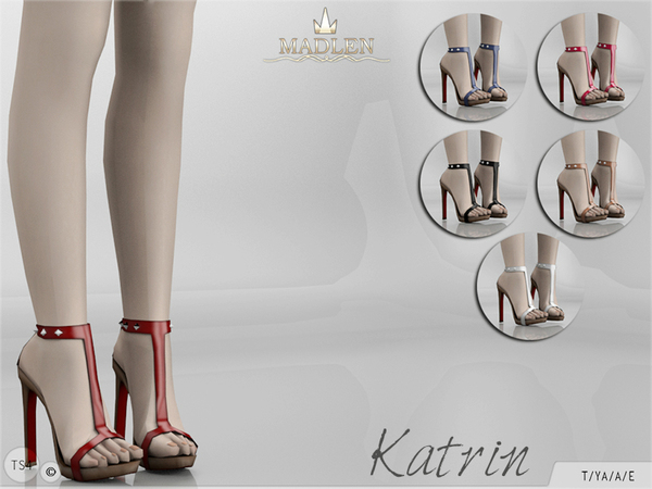 Sims 4 Madlen Katrin Shoes by MJ95 at TSR