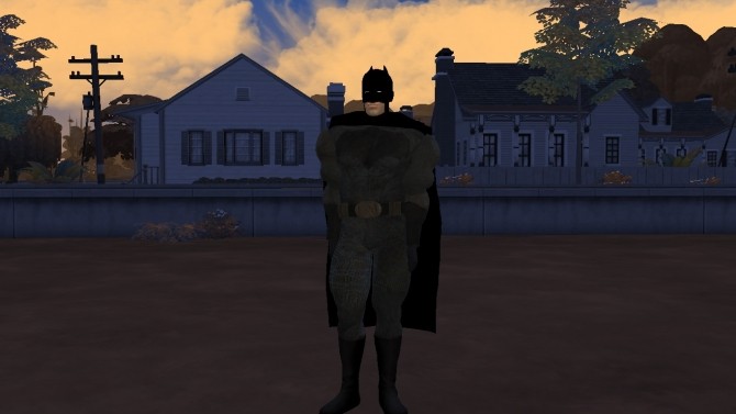 Sims 4 Batman v Superman Batfleck Costume by G1G2 at SimsWorkshop