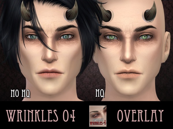 Sims 4 Wrinkles 4 for males overlay by RemusSirion at TSR