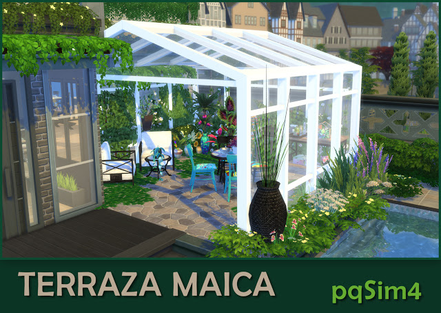 Sims 4 Maica patio at pqSims4