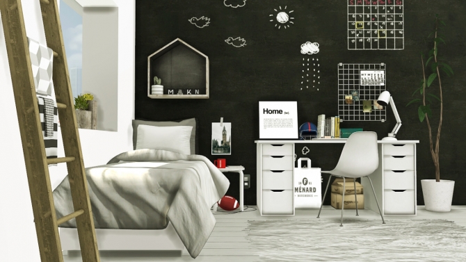 ScandinavianStyle Boys Room at MXIMS » Sims 4 Updates