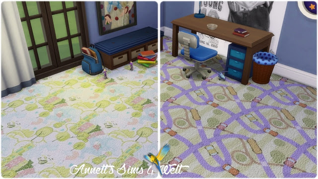 Sims 4 Streets Kids Carpet at Annett’s Sims 4 Welt