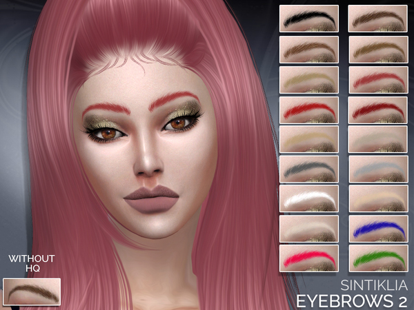 Sims 4 Eyebrows 2 by Sintiklia at TSR