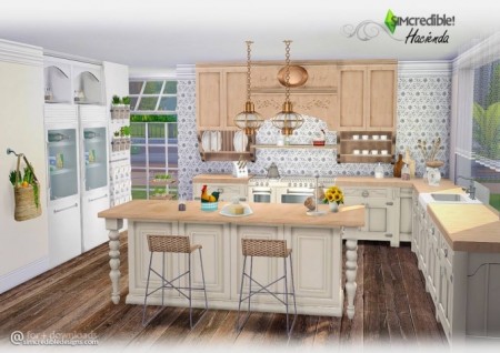 Hacienda Kitchen at SIMcredible! Designs 4 » Sims 4 Updates