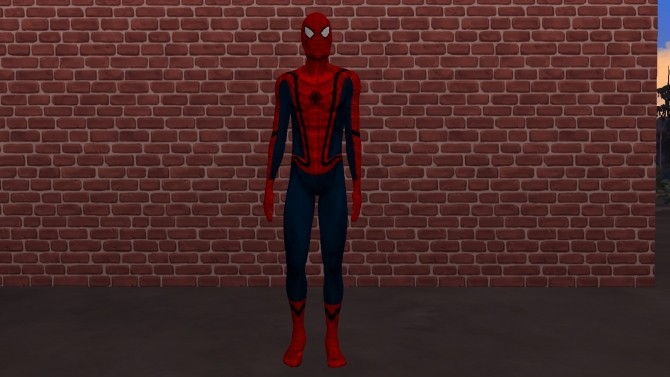 Sims 4 Spider Man Civil War Costume by G1G2 at SimsWorkshop
