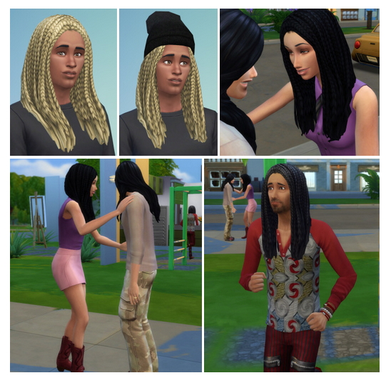 Sims 4 City Braids for Both at Birksches Sims Blog