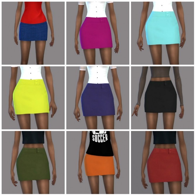 Sims 4 Short Skirt One at Teenageeaglerunner
