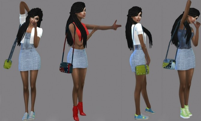 Sims 4 Lumy Shoulder Bag Recolor at Teenageeaglerunner