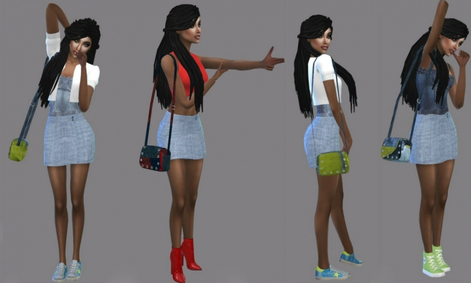 Lumy Shoulder Bag Recolor at Teenageeaglerunner » Sims 4 Updates