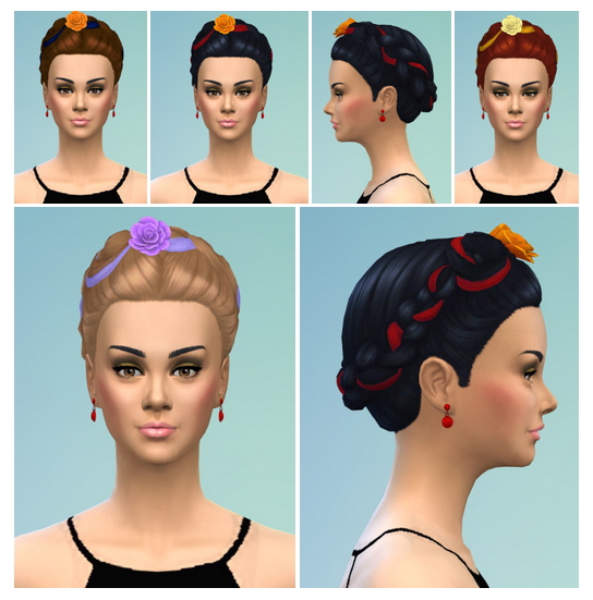 Sims 4 Muerto & Wedding Braids at Birksches Sims Blog