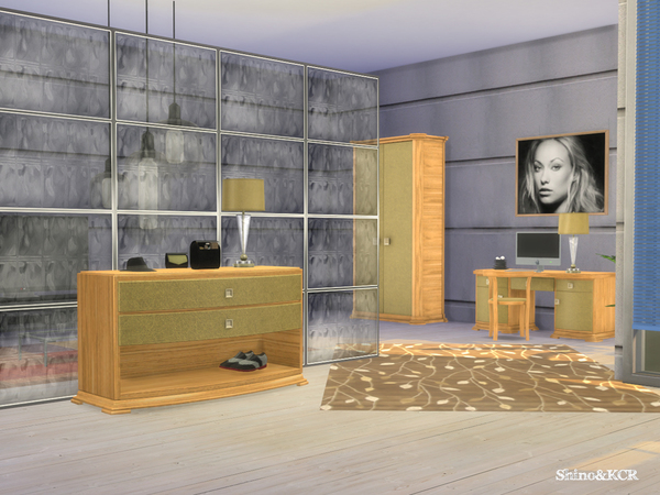 Sims 4 Bedroom for Men by ShinoKCR at TSR