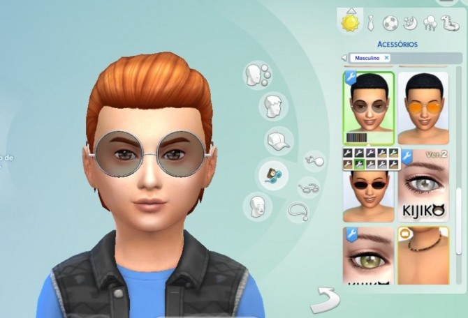 Sims 4 Round Large Glasses Conversion at My Stuff