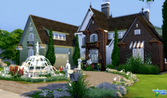 American Big Familly Home by Vanderetro at L’UniverSims » Sims 4 Updates