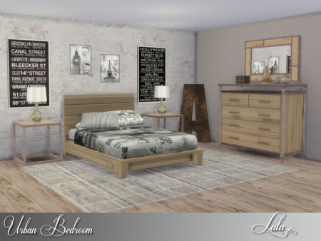 Urban Bedroom by Lulu265 at TSR » Sims 4 Updates