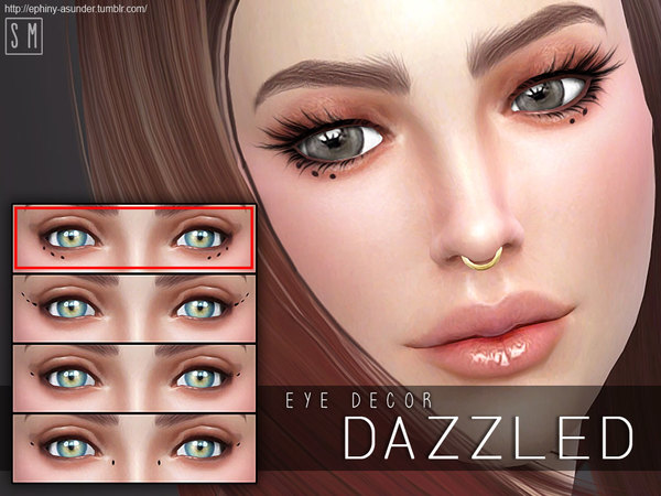 Sims 4 Dazzled Eye Decor by Screaming Mustard at TSR
