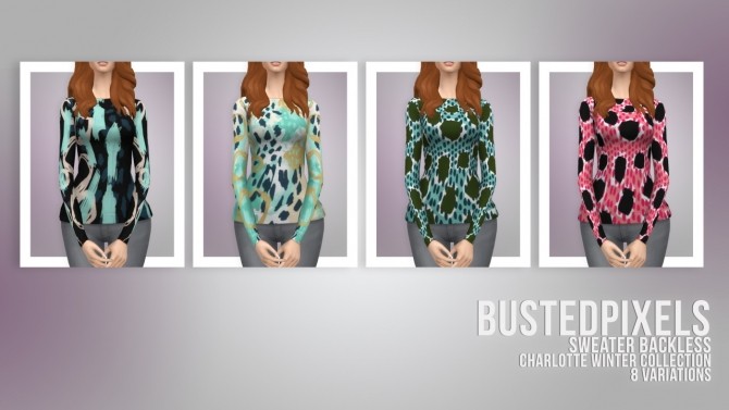 Sims 4 Sweater Backless at Busted Pixels