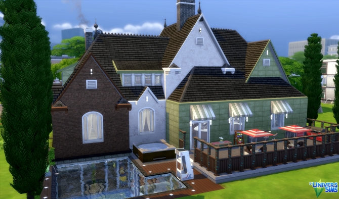 American Big Familly Home by Vanderetro at L’UniverSims » Sims 4 Updates