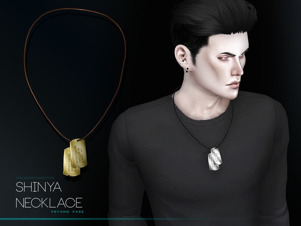 Sims 4 Shinya Necklace by Pralinesims at TSR