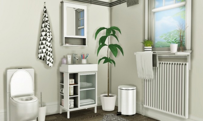 Sims 4 LILLÅNGEN Bathroom Set at MXIMS