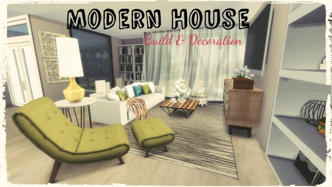 Sims 4 Modern House at Dinha Gamer