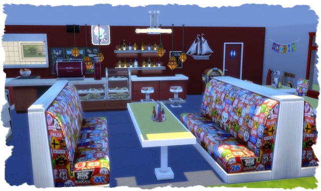 Sims 4 Opas Diner Restaurant by Chalipo at All 4 Sims