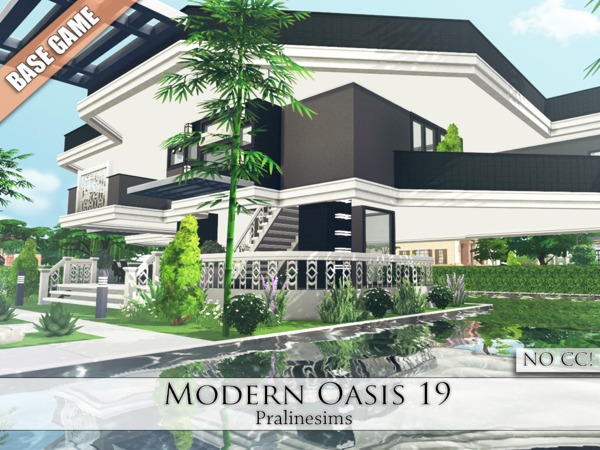 Sims 4 Modern Oasis 19 by Pralinesims at TSR
