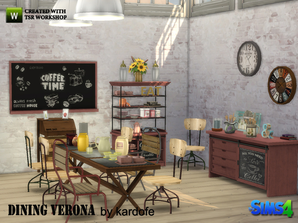 Sims 4 Dining Verona by kardofe at TSR