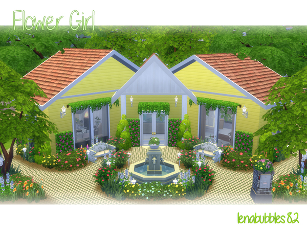 Sims 4 Flower Girl cottage by lenabubbles82 at TSR