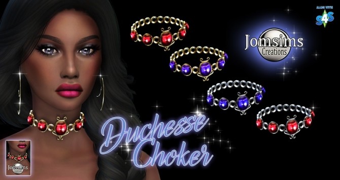 Sims 4 Choker Duchess at Jomsims Creations