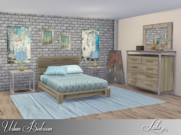 Sims 4 Urban Bedroom by Lulu265 at TSR