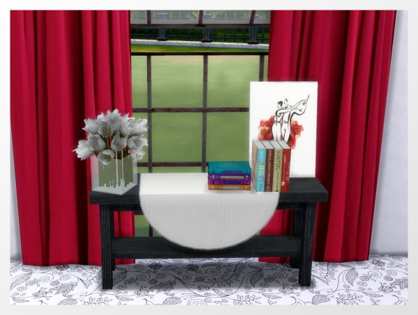 Sims 4 Hall table recolors by Oldbox at All 4 Sims