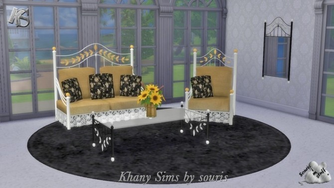 Sims 4 Leaves living room by Souris at Khany Sims