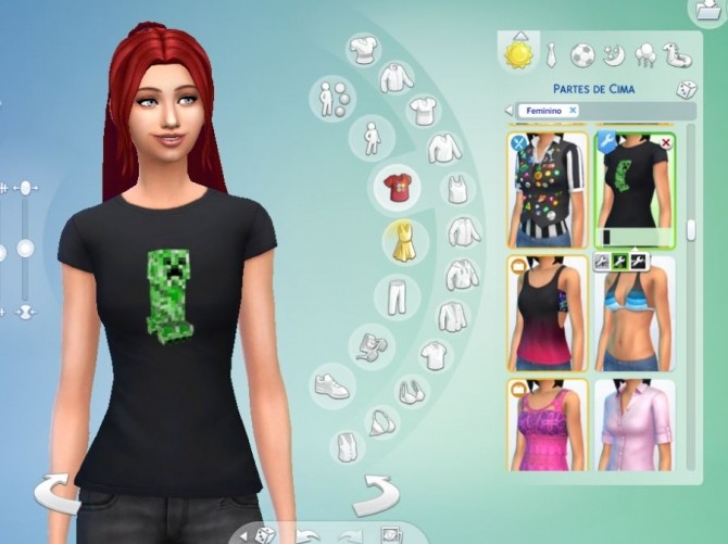 Sims 4 Minecraft T Shirts at My Stuff