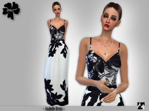 Sims 4 IMF Anabelle Dress by IzzieMcFire at TSR