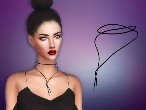 Sims 4 Rope Necklace at MariaMaria