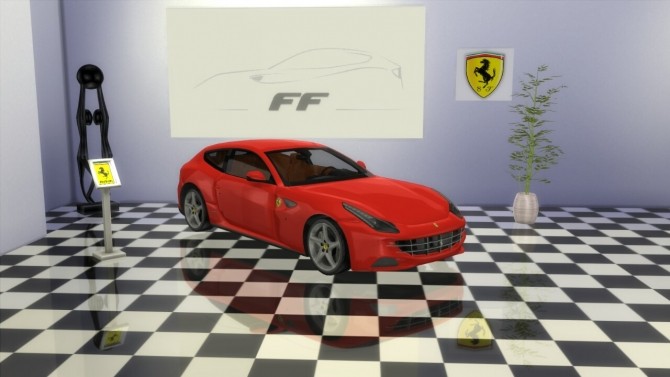 Sims 4 Ferrari FF at LorySims