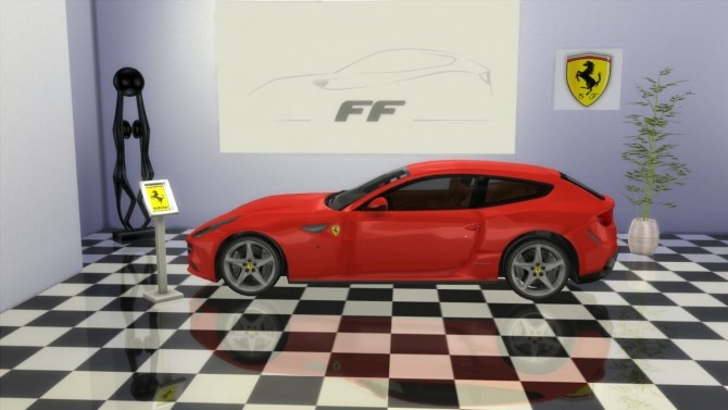 Sims 4 Ferrari FF at LorySims