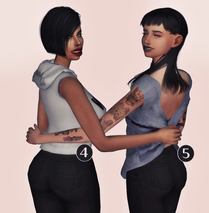 Sims 4 Chisami’s tops pack at Elliesimple
