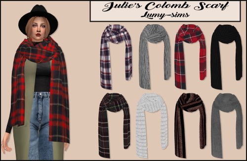 Sims 4 Julies Colomb Scarf at Lumy Sims