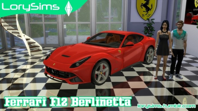 Sims 4 Ferrari F12 Berlinetta at LorySims