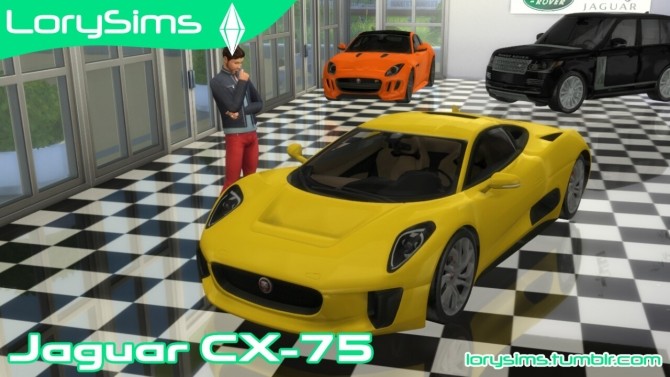 Sims 4 Jaguar C X75 at LorySims