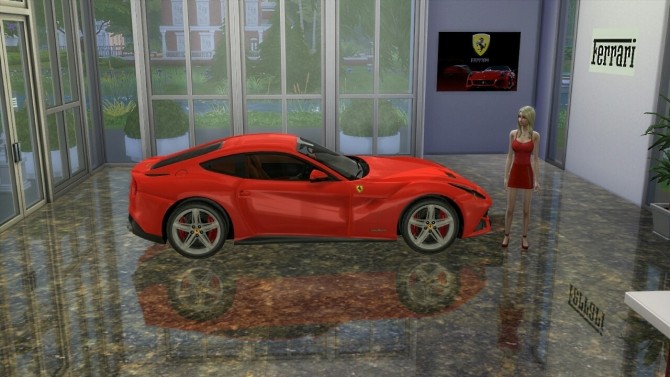 Sims 4 Ferrari F12 Berlinetta at LorySims