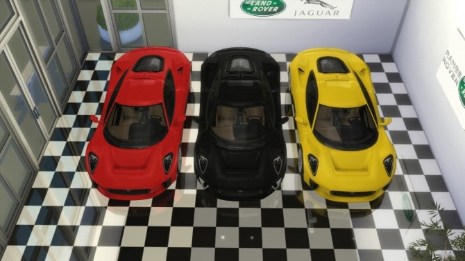 Sims 4 Jaguar C X75 at LorySims