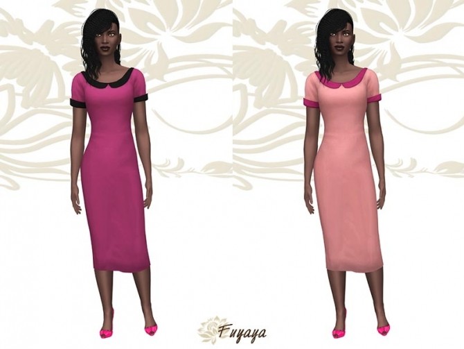 Sims 4 Sorale dress by Fuyaya at Sims Artists
