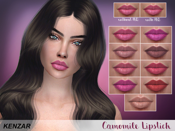 Sims 4 Camomile Lipstick by Kenzar sims at TSR