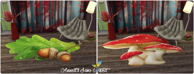Sims 4 Autumn Rugs at Annett’s Sims 4 Welt