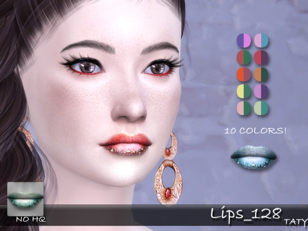 Sims 4 Lips 128 by tatygagg at TSR