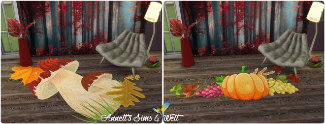 Sims 4 Autumn Rugs at Annett’s Sims 4 Welt