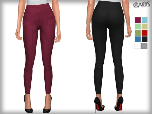 Sims 4 Skinny Crop Trousers by OranosTR at TSR